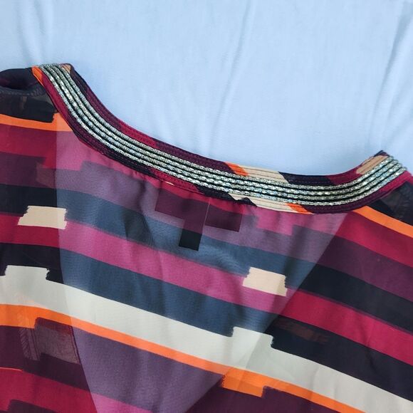 Lane Bryant Boho Dolman Sleeve Top Blouse Women's 22/24 3X  Aztec Tribal Print - Picture 8 of 13